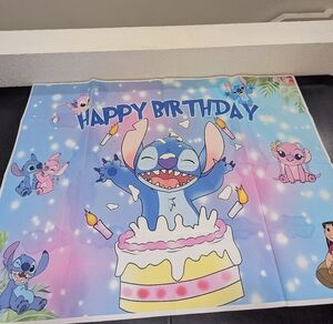 Lilo & Stitch Happy Birthday Banner